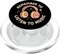 « Remember to Listen to Music » Casque Amusant et Mignon PopSockets PopGrip pour MagSafe