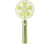 Remember Ventilateur manuel Flow – USB, poignée en aluminium, 3 vitesses – Lime