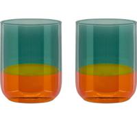 Remember - Lot de 2 verres bicolore - Orange - Orange