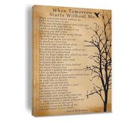 Remembrance Wall Art, Memorial Gift for Loss of Mom Dad, Sympathy Canvas Print for Son, Daughter, Family, In Loving Memory Home Decor(Framed,12x18inch(30x45cm))