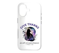 Remerciez Bible Verse Christian Pretty Garden Cat Coque pour iPhone 17