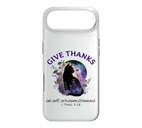 Remerciez Bible Verse Christian Pretty Garden Cat Coque pour iPhone Air