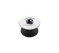 Remerciez Bible Verse Christian Pretty Garden Cat PopSockets PopGrip Adhésif