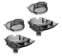 Remerry Lot de 2 entonnoirs de rechange et couvercles compatibles avec les distributeurs WiFi Baby Brezza/Formula Pro Advanced et Advanced - Gris - Non compatible avec Pro Mini