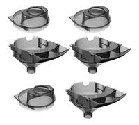 Remerry Lot de 3 entonnoirs de rechange et couvercles compatibles avec les distributeurs WiFi Baby Brezza/Formula Pro Advanced et Advanced - Gris - Non compatible avec Pro Mini