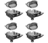 Remerry Lot de 4 entonnoirs de rechange et couvercles compatibles avec les distributeurs WiFi Baby Brezza/Formula Pro Advanced et Advanced - Gris - Non compatible avec Pro Mini