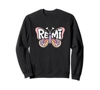 Remi Butterfly - Word Art personnalisé avec nom Mignon Sweatshirt
