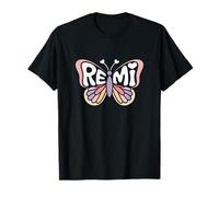 Remi Butterfly - Word Art personnalisé avec nom Mignon T-Shirt