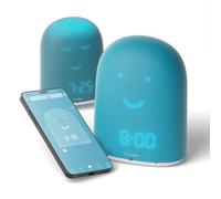 REMI - Le Meilleur Réveil Enfant Jour Nuit éducatif pour apprendre à dormir plus - Suivi du sommeil - Babyphone - Veilleuse - Enceinte musique - Bleu