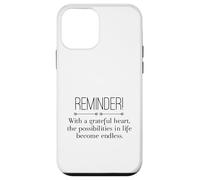 Reminder with A Grateful Heart Possibilities Endless Inspira Coque pour iPhone 12 Mini