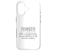 Reminder with A Grateful Heart Possibilities Endless Inspira Coque pour iPhone 17