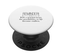 Reminder with A Grateful Heart Possibilities Endless Inspira PopSockets PopGrip Adhésif
