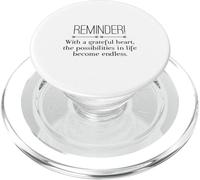 Reminder with A Grateful Heart Possibilities Endless Inspira PopSockets PopGrip pour MagSafe