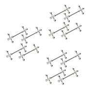 Remingtape 12 Pièces Séries en Alliage de Zinc Cuillères de Repos Support Fourchettes Couteau Support Support Support Métal Artisanat Table Décoration (Argent)