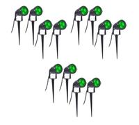 Remingtape 12 Pièces Séries LED Jardin Lumières 3W 220V Projecteur Extérieur avec Spike IP65 ÉTanche Jardin Paysage Lampe Décorative Vert