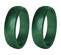 Remingtape 2 pièces, populaire pour les femmes, bagues en silicone cool, bague de mariage en silicone, bague de plein air respectueuse de l'environnement, 5,7 mm, 7