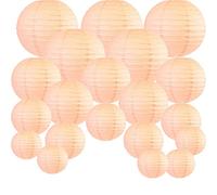 Remingtape 20 PièCes SéRies 6 Pouces-12 Pouces Lanterne en Papier PêChe Chinois Tailles Assorties Rondes Lampion pour la FêTe de Mariage en Plein Air IntéRieur Suspendu DéCor