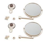 Remingtape 2pièces Miroir de Bain Miroir Cosmétique 1X / 3X Ventouse Grossissement Maquillage Réglable Miroir
