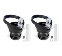 Remingtape 2X Couvercle en Paille de Taille Standard pour Bouteille Standard et Bouteille D'Ascension Moderne Simple, avec Paille et Brosse Propre