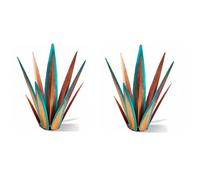 Remingtape 2X Grande Sculpture Rustique Tequila, Plantes D'Agave en MéTal Rustique pour Patio ExtéRieur, DéCoration D'IntéRieur Peinte à la Main 55Cm