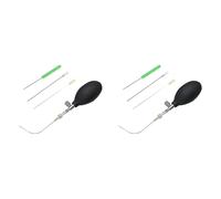 Remingtape 2X Outil pour Vider Les Œufs - Pompe à Œufs à Trou et Perceuse pour Œufs de Pâques - Kit de Décoration