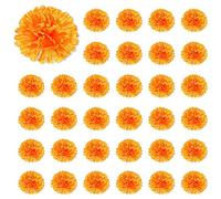 Remingtape 3.9 Pouces Fleurs de Souci Artificielle Jour de Morte 150 Pièces Fausse Tête de Fleurs de Souci