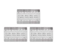 Remingtape 3X Carte de Référence de Café en Acier Inoxydable, Règle de Taille de Café en Métal, Accessoires Professionnels pour Moulin à Grains de Café