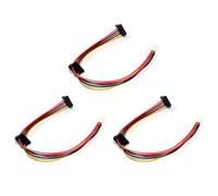Remingtape 3X Carte MèRe ATX 4 Pin à 2 Ports SéRie Adaptateur de Disque Dur Câble d'alimentation pour IPC et ContrôLeur Fiscal 18AWG