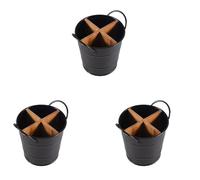 Remingtape 3X Couverts de Cuisine Organisateur Support de Couteau Support de Rangement CuillèRe SéParéE Fourchette Ustensiles de Cuisine Outil de Cuisine Seau Noir