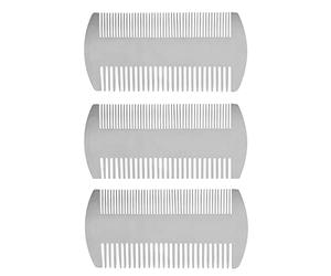 Remingtape 3X Double Action En Acier Inoxydable Taille de Carte de Crédit Peigne Portefeuille Peigne Poche Peigne Anti-Statique Peigne À Cheveux Barbe Peigne Moustache pour Homme