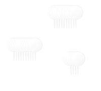 Remingtape 3X Gâteau Acrylique Surmatelas Rond Haut de Forme de Gâteau Blanc Gâteau Surmatelas Bâton, Bricolage Acrylique Gâteau Surmatelas Blanc Cercle Gâteau Décoration Kit