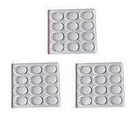 Remingtape 3X Moule à Gâteau en Polycarbonate Transparent Dacquoise Moule Ovale Dakovaz Macaron Outil de Décoration de Gâteau Ustensiles de Cuisson