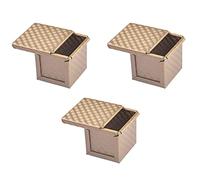 Remingtape 3X Moule à Pain Carré avec Couvercle Toast Moule Moule à Pain Pullman Moule à Pain avec Couvercle Antiadhésif Mini Carré à Eau Toast Box