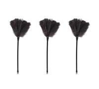 Remingtape 3X Plumeau en Plume D'Autruche avec Long Manche en Plastique Brosse de Nettoyage Outil de Nettoyage Domestique pour Plumeau