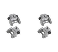 Remingtape 4 Pièces Supports de Lames de Scie à Chantourner Kits de Conversion Adaptateur Sans Broche Supports de Lame Supérieur/Inférieur en Métal
