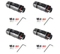 Remingtape 4X Prise de Connecteur Solaire PV ÉTanche IP68 4000 V 40 A pour Kit de Protection ParallèLe de Panneau de SystèMe Solaire PhotovoltaïQue LY01-Mâle