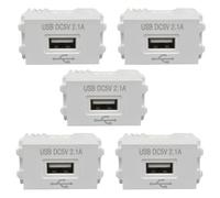 Remingtape 5 x panneau de charge de téléphone portable, module d'alimentation USB, prise 220 V, transformateur 5 V, 2,1 A, prise de charge USB, adaptateur de commutation