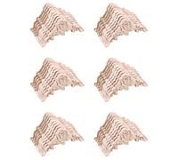 Remingtape 60 PCS Floral Bois Sculpte Decal Coin Applique Decorer Cadre en Bois Figurines Cabinet Decoratif Artisanat