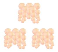 Remingtape 60 Pièces Séries 6 Pouces-12 Pouces Lanterne en Papier Pêche Chinois Tailles Assorties Rondes Lampion pour la Fête de Mariage en Plein Air Intérieur Suspendu Décor