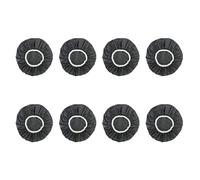 Remingtape 8Pcs Bonnet de Douche Imperméable Domestique, Bonnet de Bain, Ensemble de Cheveux de Bonnet de Douche élastique pour Hôtel (Noir)