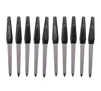 Remingtape A Ongles Double Face en Metal ûrManche en Plastique, 10 Pieces A Ongles Professionnelle Diy Outil