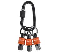Remingtape Accessoires pour visseuse à percussion - Porte-clés 3 pièces avec organiseur de clés à douille 3/8, fermeture et clip - Boîte à outils incluse