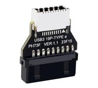 Remingtape Adaptateur convertisseur USB 3.0 19 broches/20 broches vers type E - Plaque de type C - Port plug-in pour carte mère d'ordinateur - - Installation facile