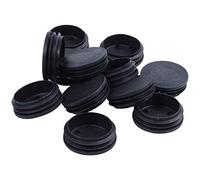 Remingtape Blanking End Lot de 12 embouts de tuyau ronds 50 mm de diamètre Noir