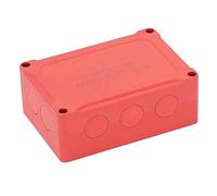 Remingtape Bloc de distribution électrique de voiture 500 A 48 V - Grand courant - 6 boulons - Pièces de couverture en plastique pour voiture, bateau, voiture - Rouge