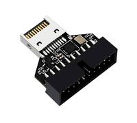 Remingtape Boîtier USB 3 de type E 20 broches vers USB 19P. Convertit l'interface de type E de la carte d'extension de la carte mère en USB 19P Um.