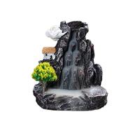 Remingtape Brûleur d'encens Montagnes Rivière Cascade Parfum Cheminée Reflux Brûleur Encens Support Décoration de 1PC D