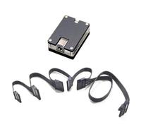 Remingtape DC 5525 Jusqu'à disque dur DC5525 12 V jusqu'à 5 V Adaptateur multiple Câble DC 5SATA