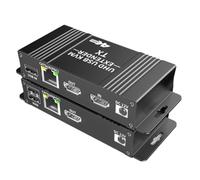 Remingtape Extendeur KVM compatible 4K 60 Hz sur IP Rj45 Cat6 USB Ethernet 60 m pour surveillance de caméra NVR Prise UE
