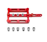 Remingtape Jauge de cheville à centrage automatique 6/8/10 mm, guide de perçage de trou de cheville en bois, positionnement pour le travail du bois